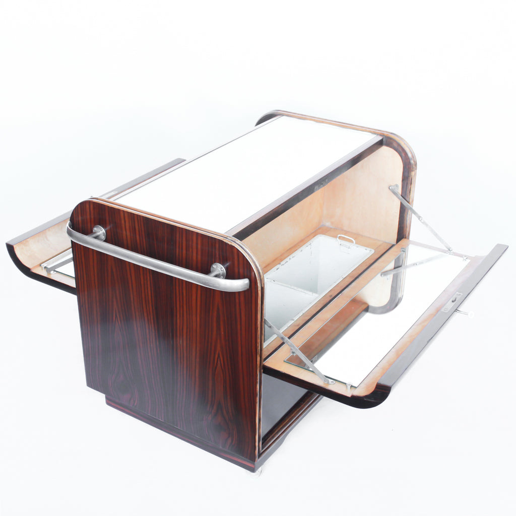 art deco cocktail bar cart