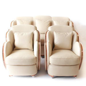 Art Deco Three Piece Cloud Suite