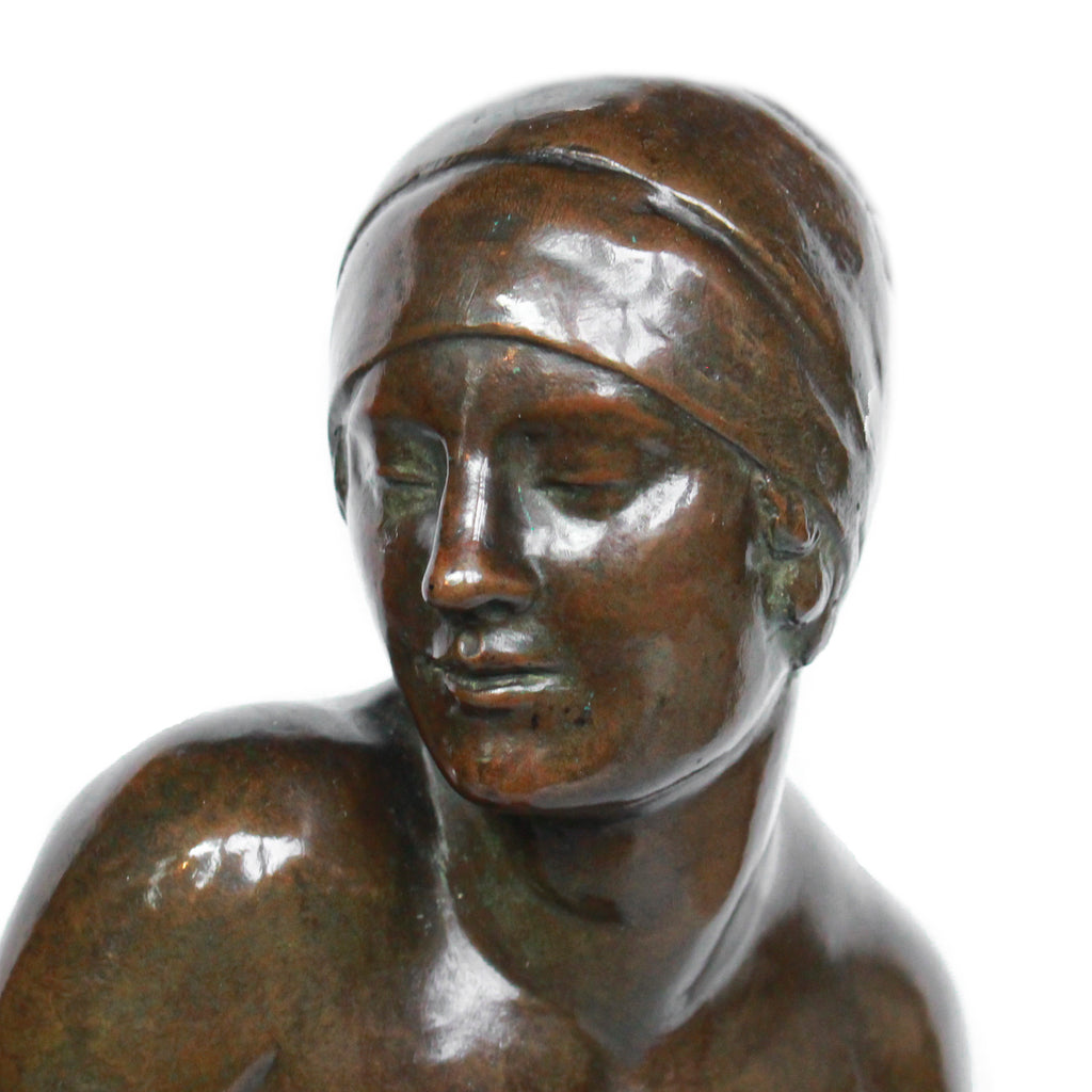 Le Bain de Champagne Caron - G. Chauvel - Art Deco Bronze Sculptures - Jeroen Markies Art Deco