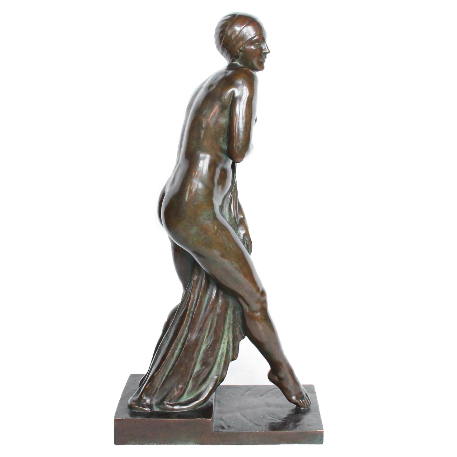 Le Bain de Champagne Caron - G. Chauvel - Art Deco Bronze Sculptures - Jeroen Markies Art Deco