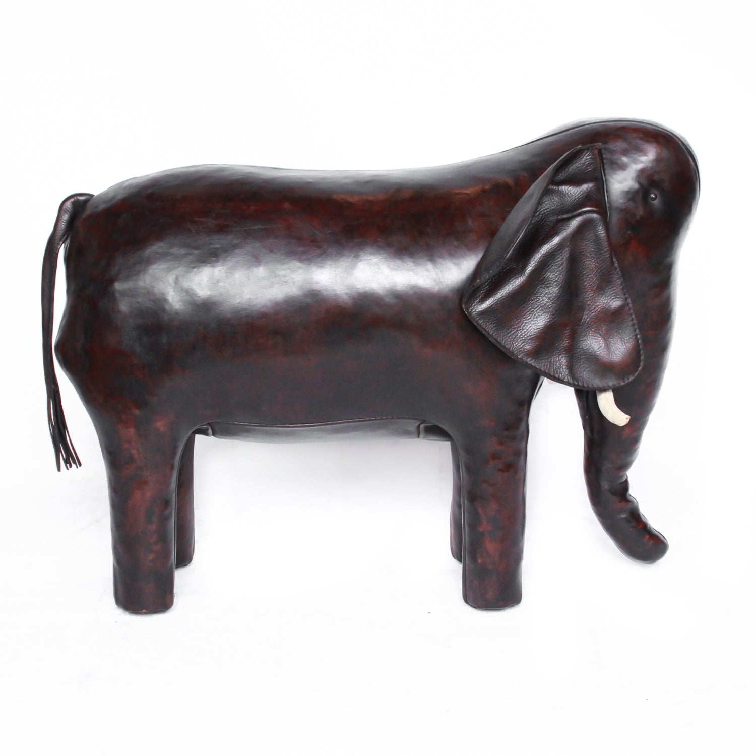 Leather Elephant Footstools