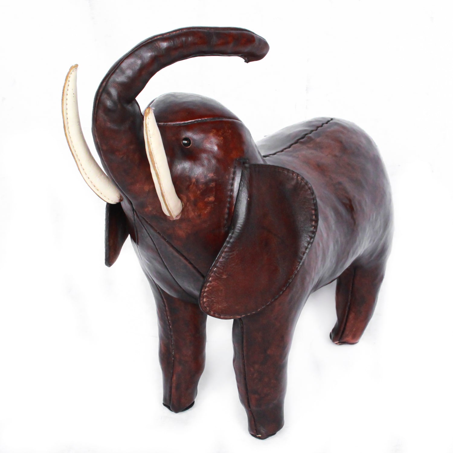 Leather Elephant Footstools