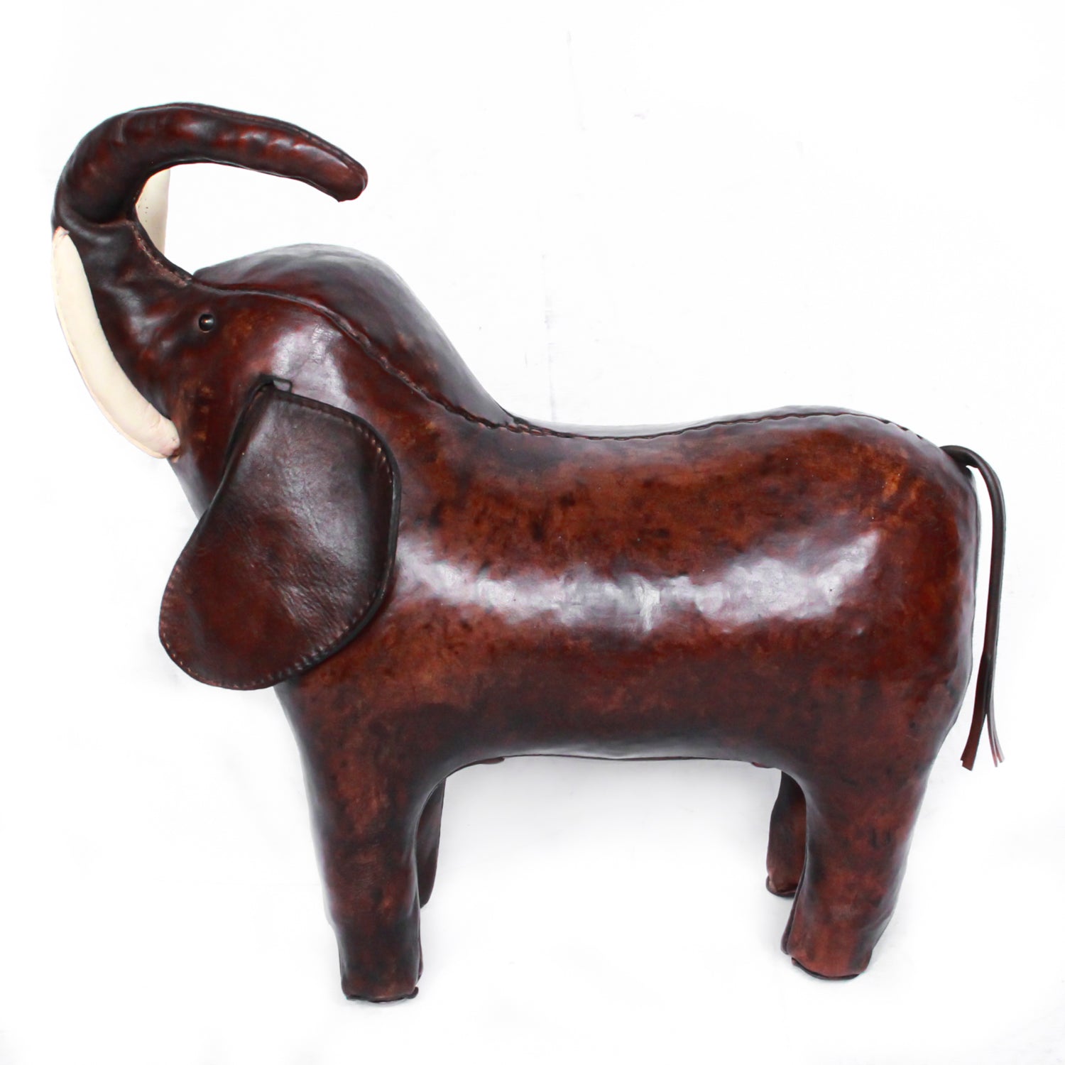 Leather Elephant Footstools