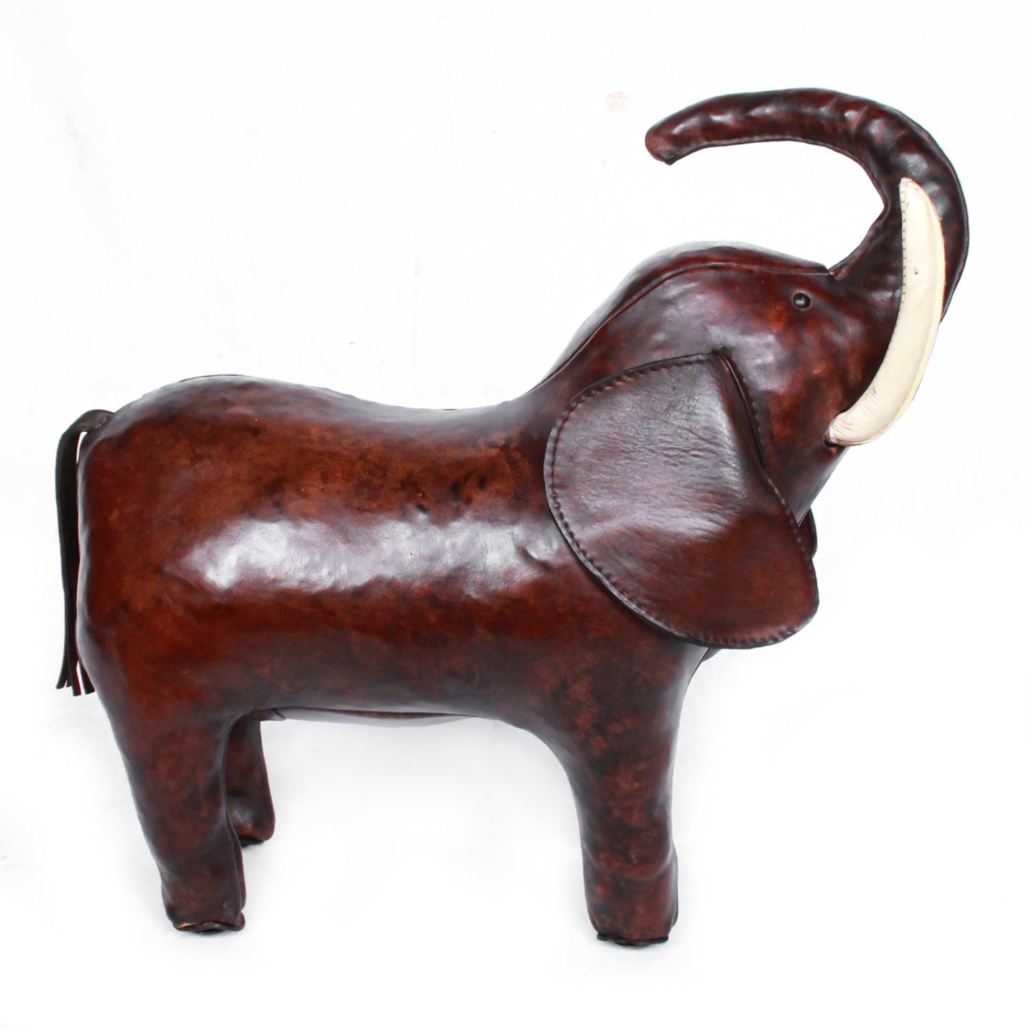 Leather Elephant Footstools