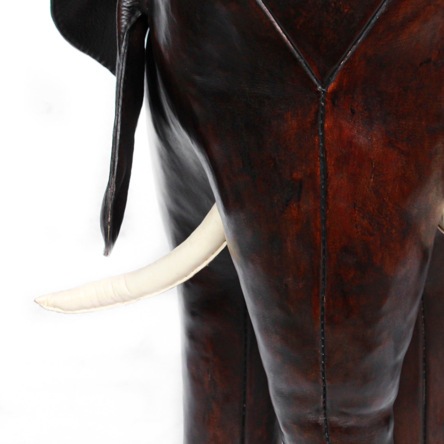 Leather Elephant Footstools