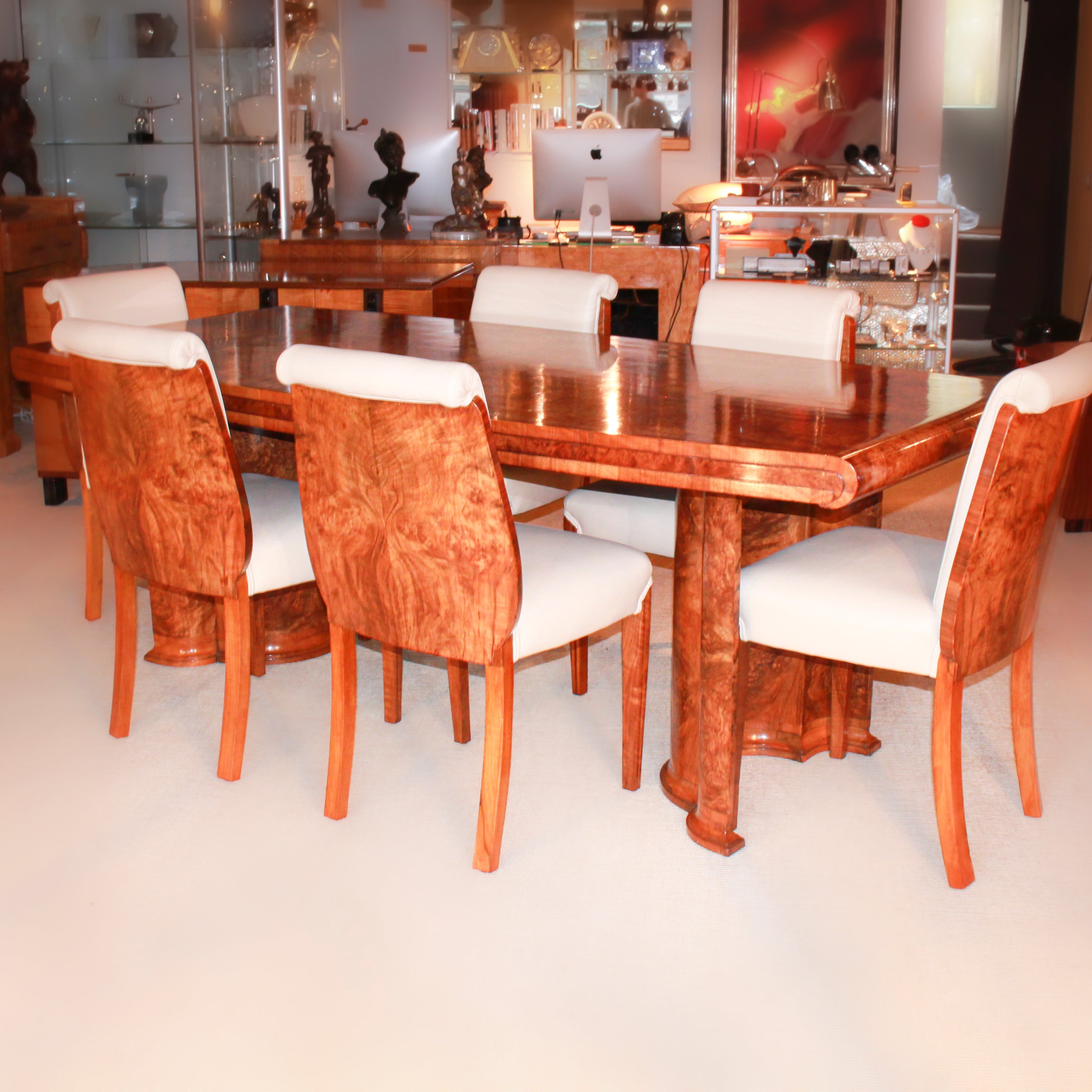 Art Deco 6 Seat Dining Suite