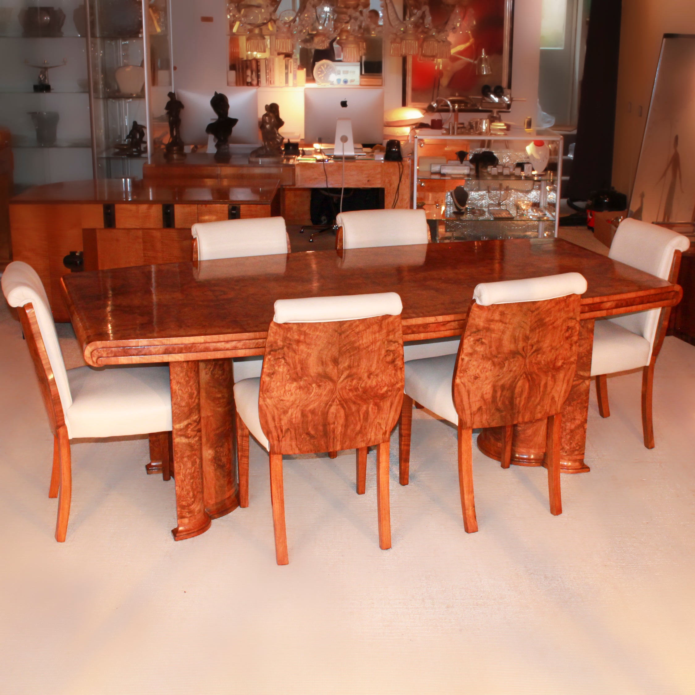 Art Deco 6 Seat Dining Suite