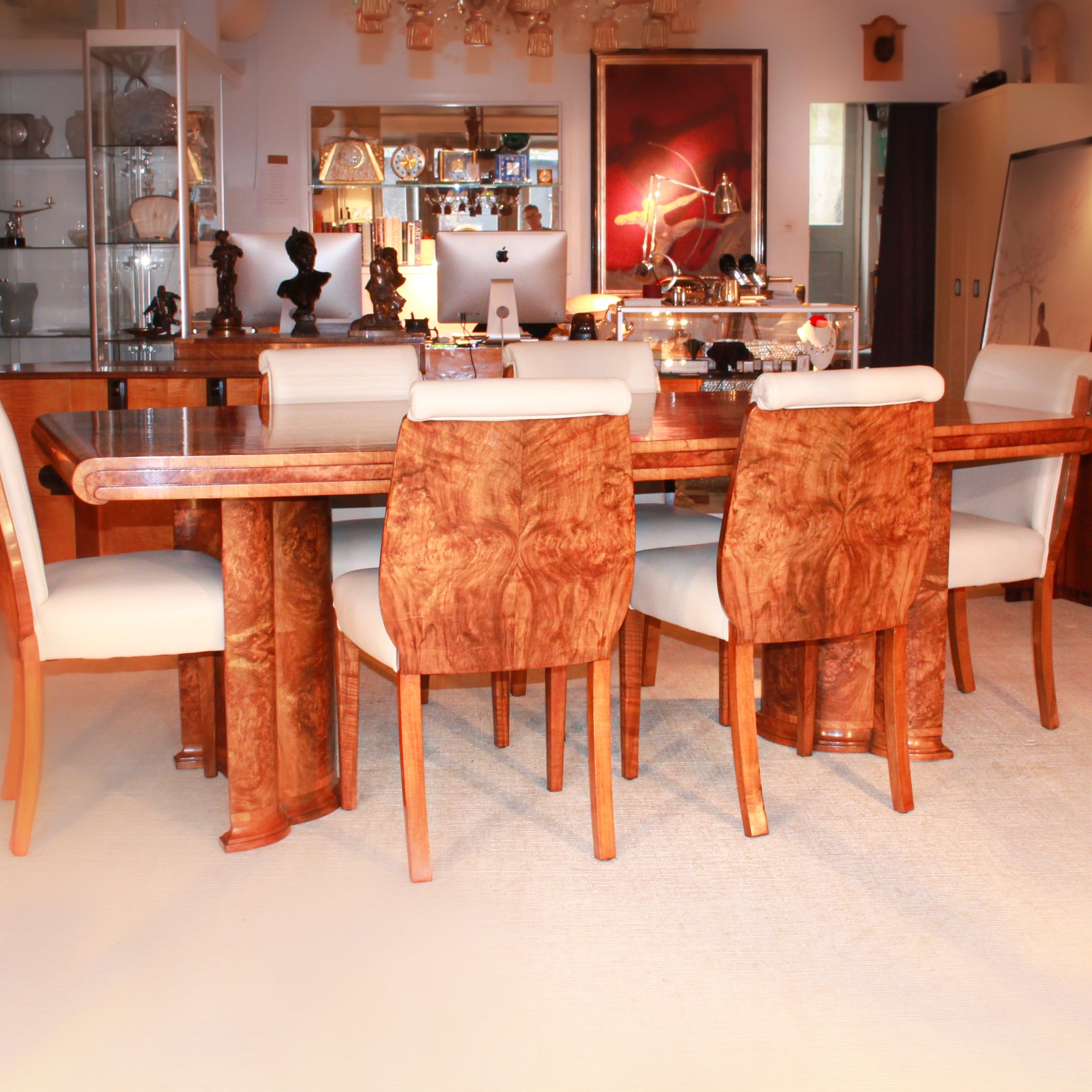 Art Deco 6 Seat Dining Suite