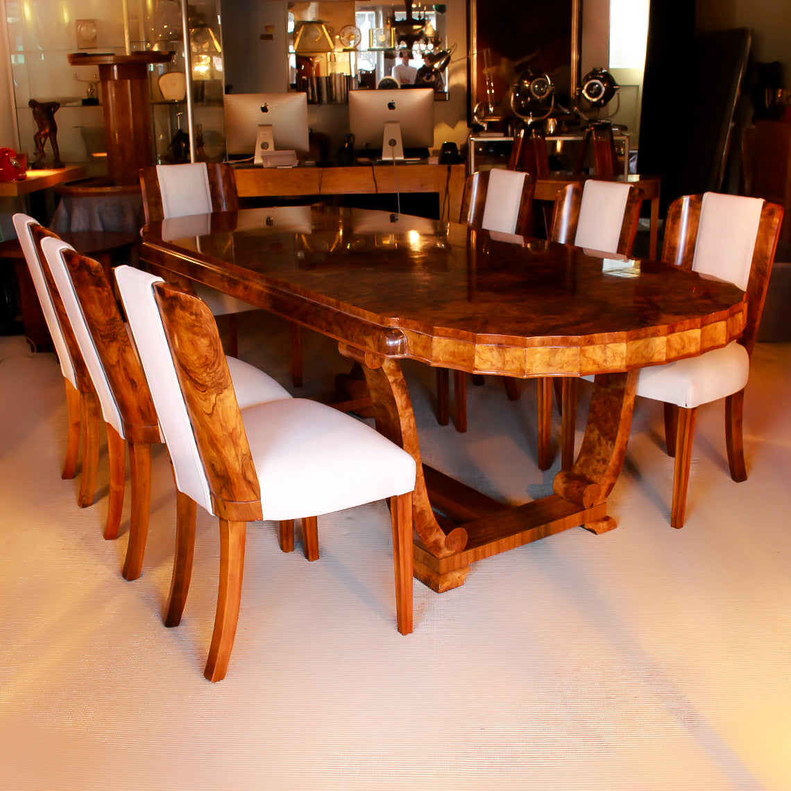 Art Deco 8 Seat Dining Suite