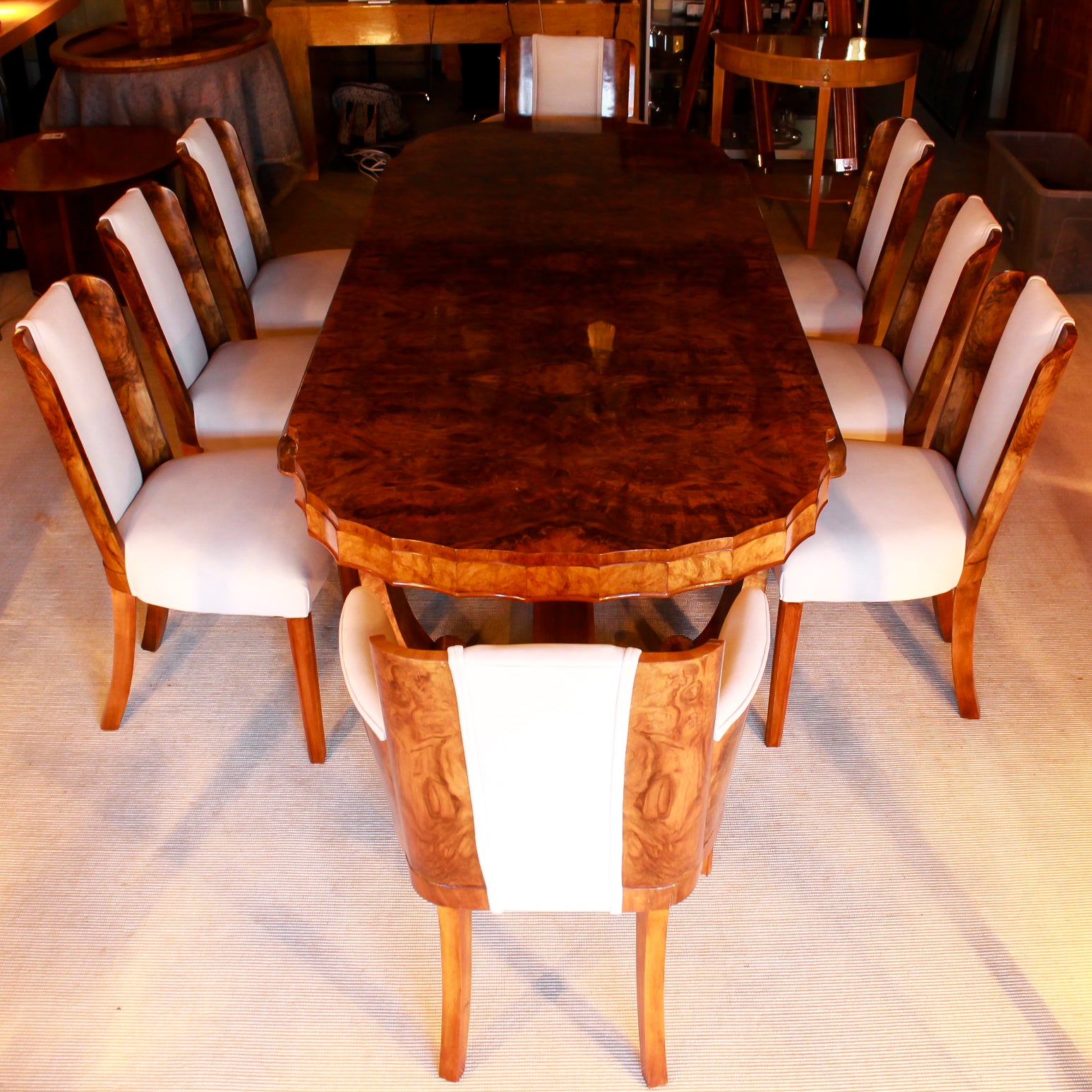 Art Deco 8 Seat Dining Suite