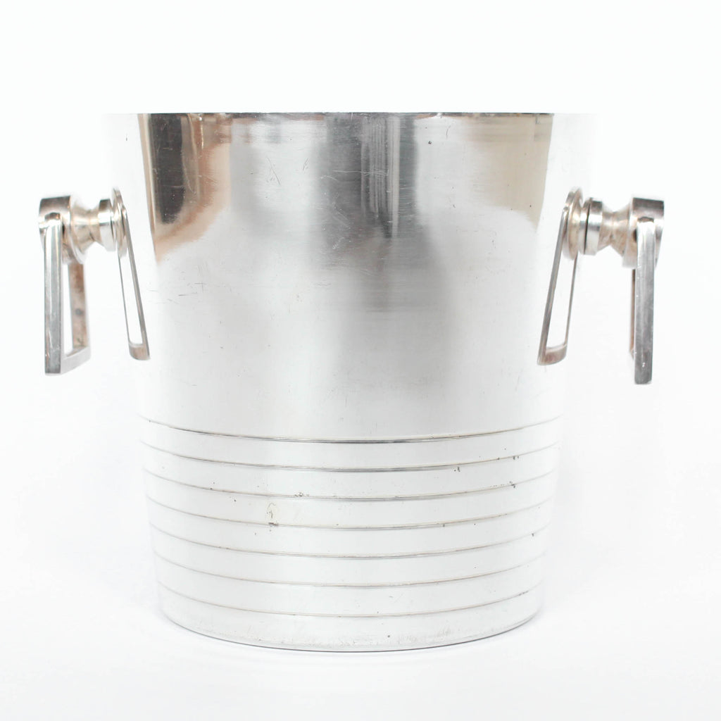 Silver plated ice bucket by Casino De Pourville, South of France at Jeroen Markies.