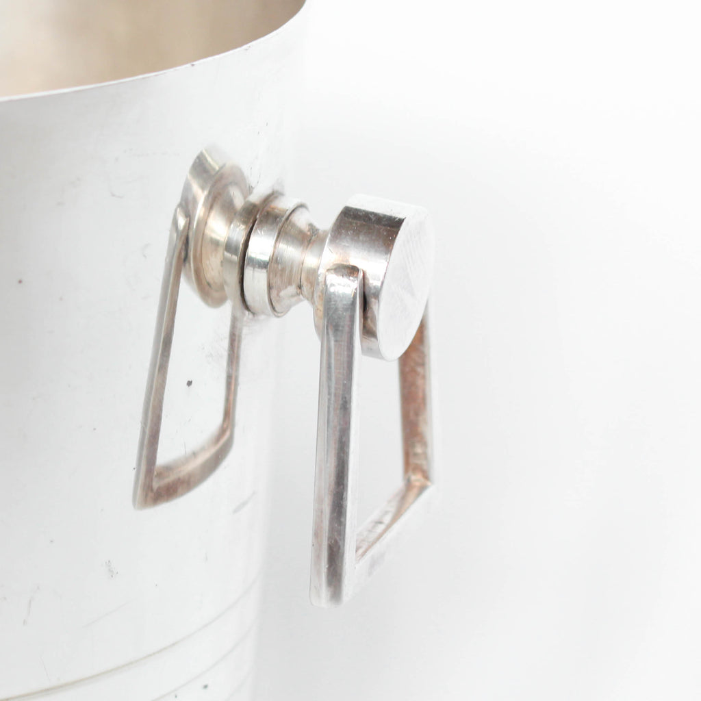 Silver plated ice bucket by Casino De Pourville, South of France at Jeroen Markies.