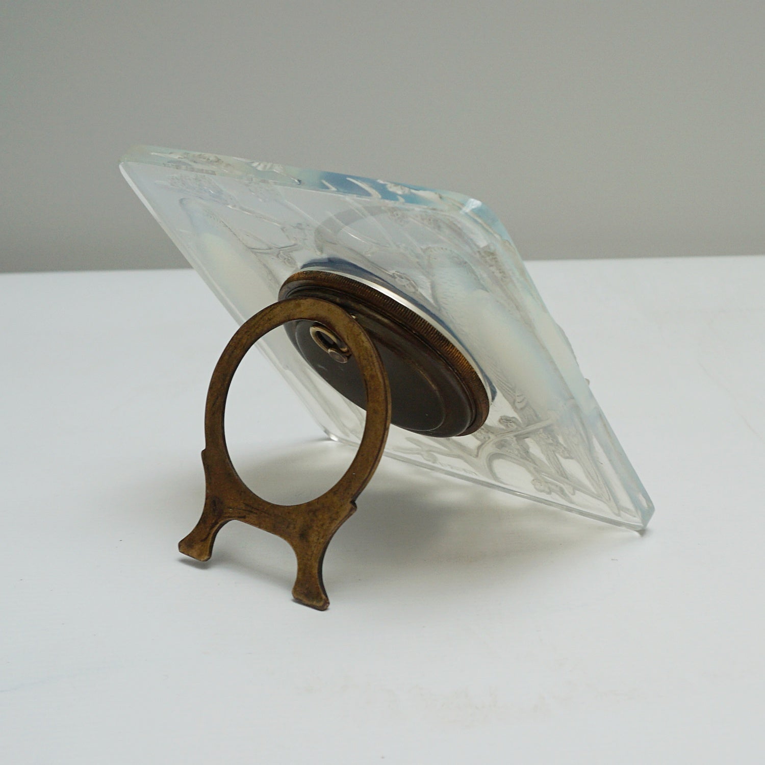 Rene Lalique Art Deco Glass Clock Inseperables - Jeroen Markies Art Deco