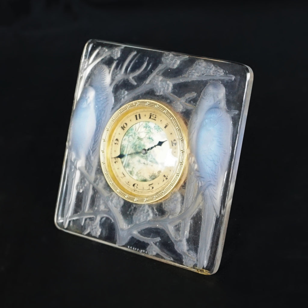 Inséparables Clock by René Lalique - René Lalique Glass -  Jeroen Markies Art Deco