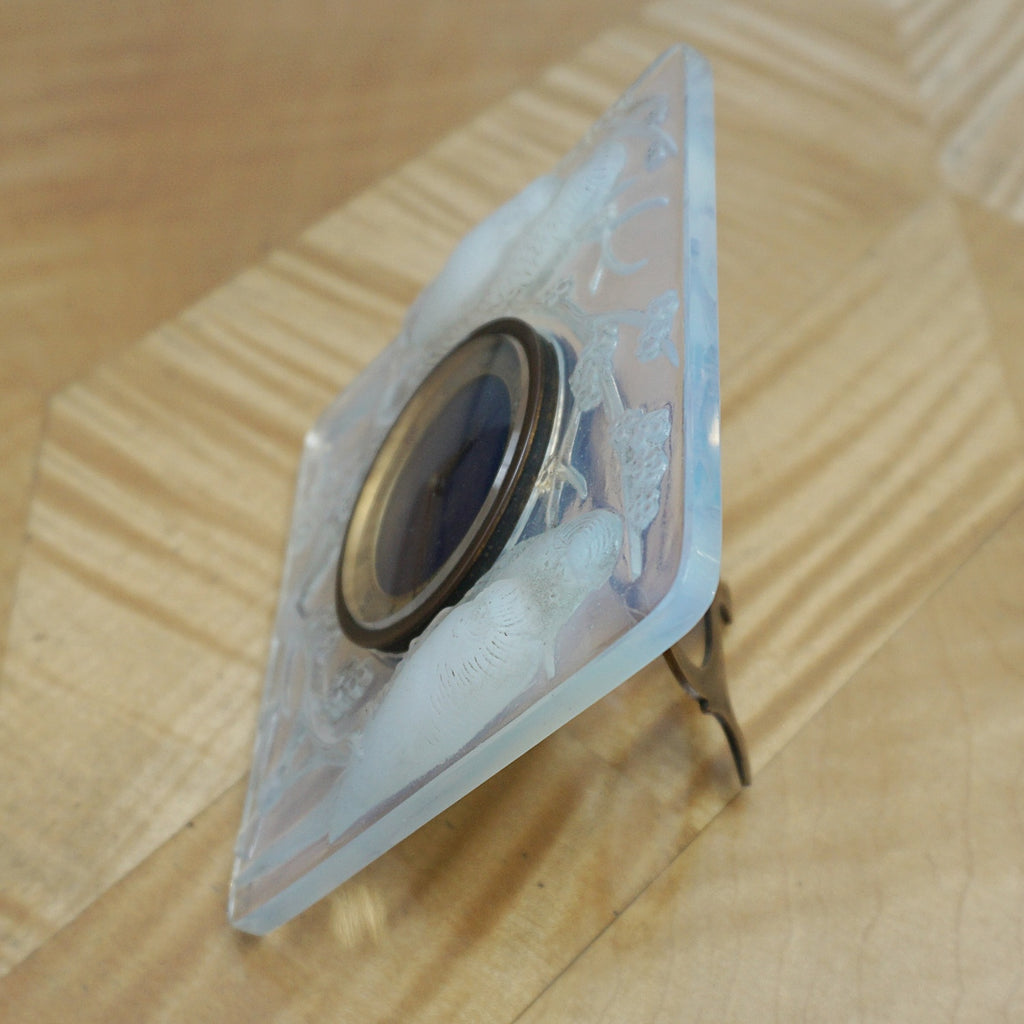 Rene Lalique Art Deco Glass Clock Inseperables - Jeroen Markies Art Deco