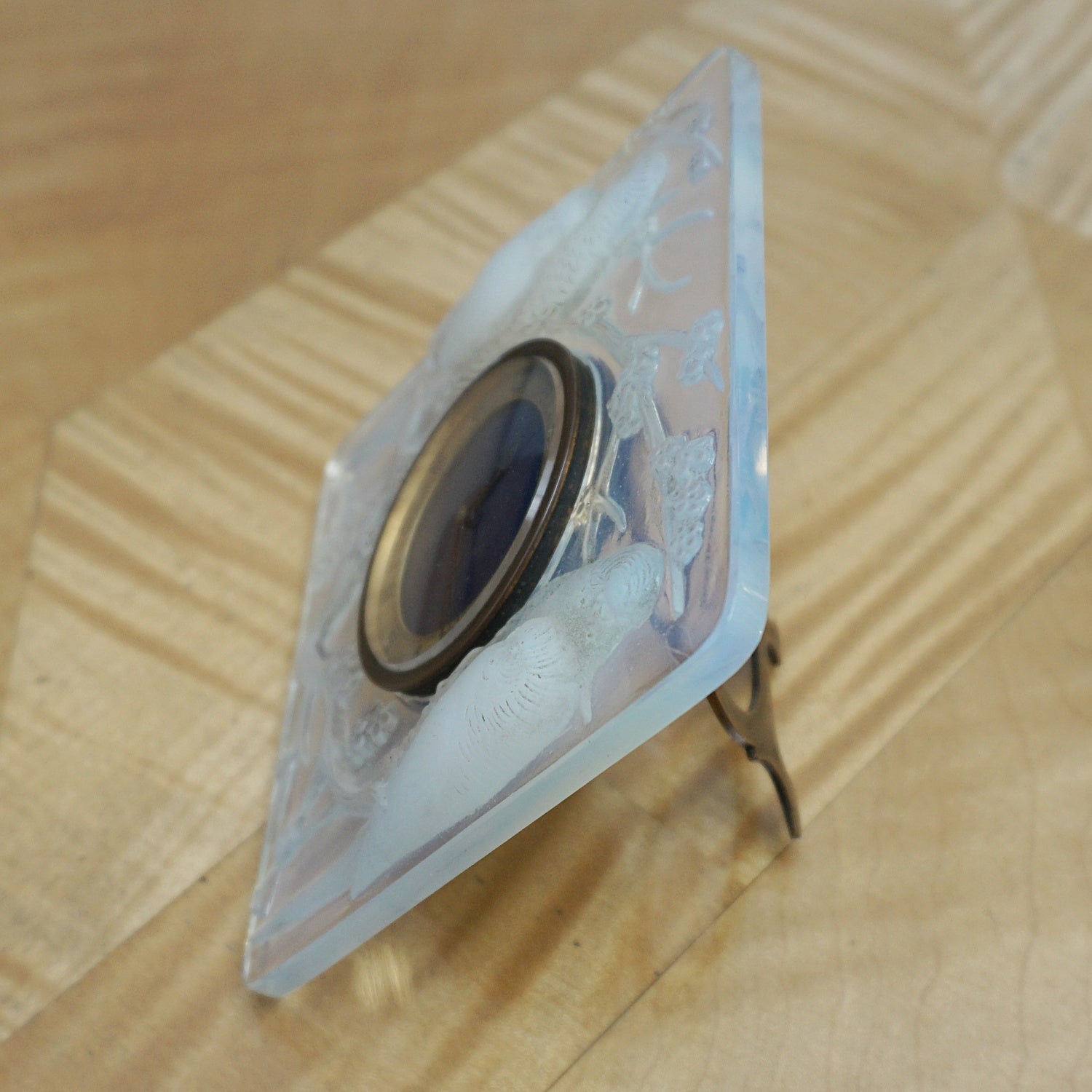 Rene Lalique Art Deco Glass Clock Inseperables - Jeroen Markies Art Deco