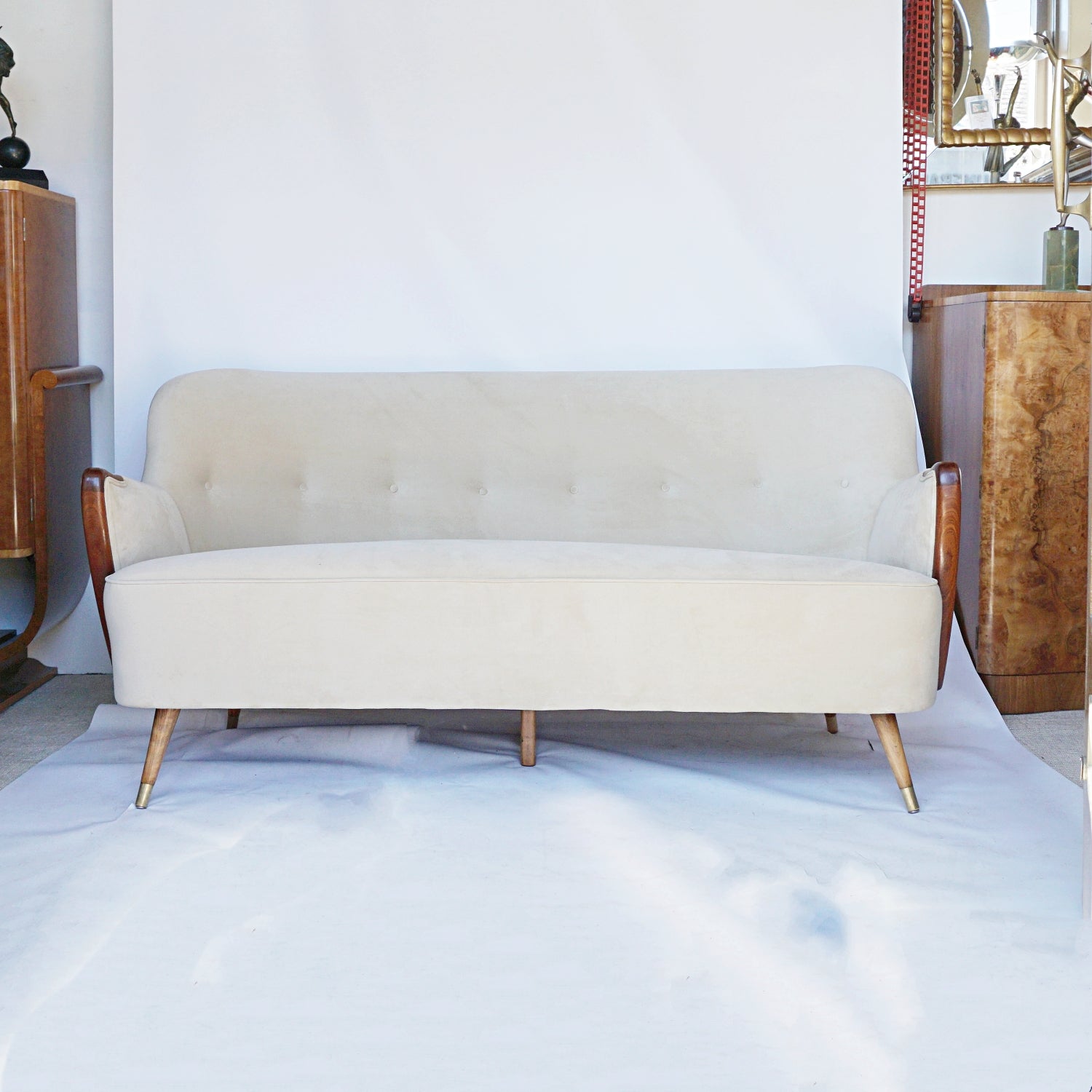 Vintage Mid-Century Italian Sofa Jeroen Markies Art Deco