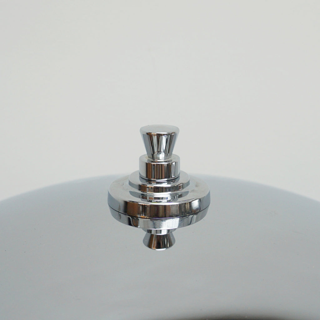 A Beautiful Pair of Art Deco Style Bakelite and Chromed Metal Dome Lamps - Jeroen Markies Art Deco