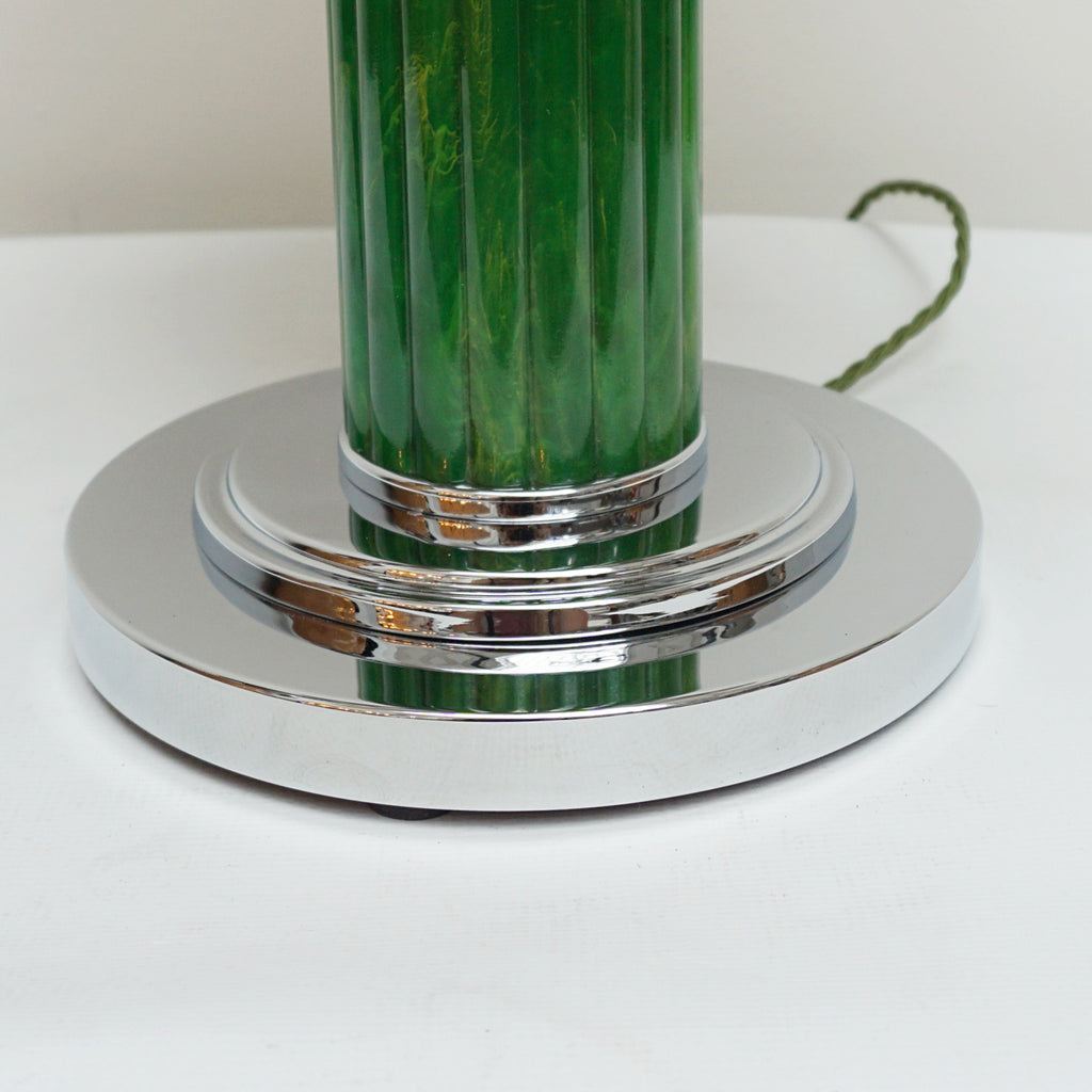 Single Art Deco Bakelite and Chromed Metal Table Lamp - Jeroen Markies Art Deco