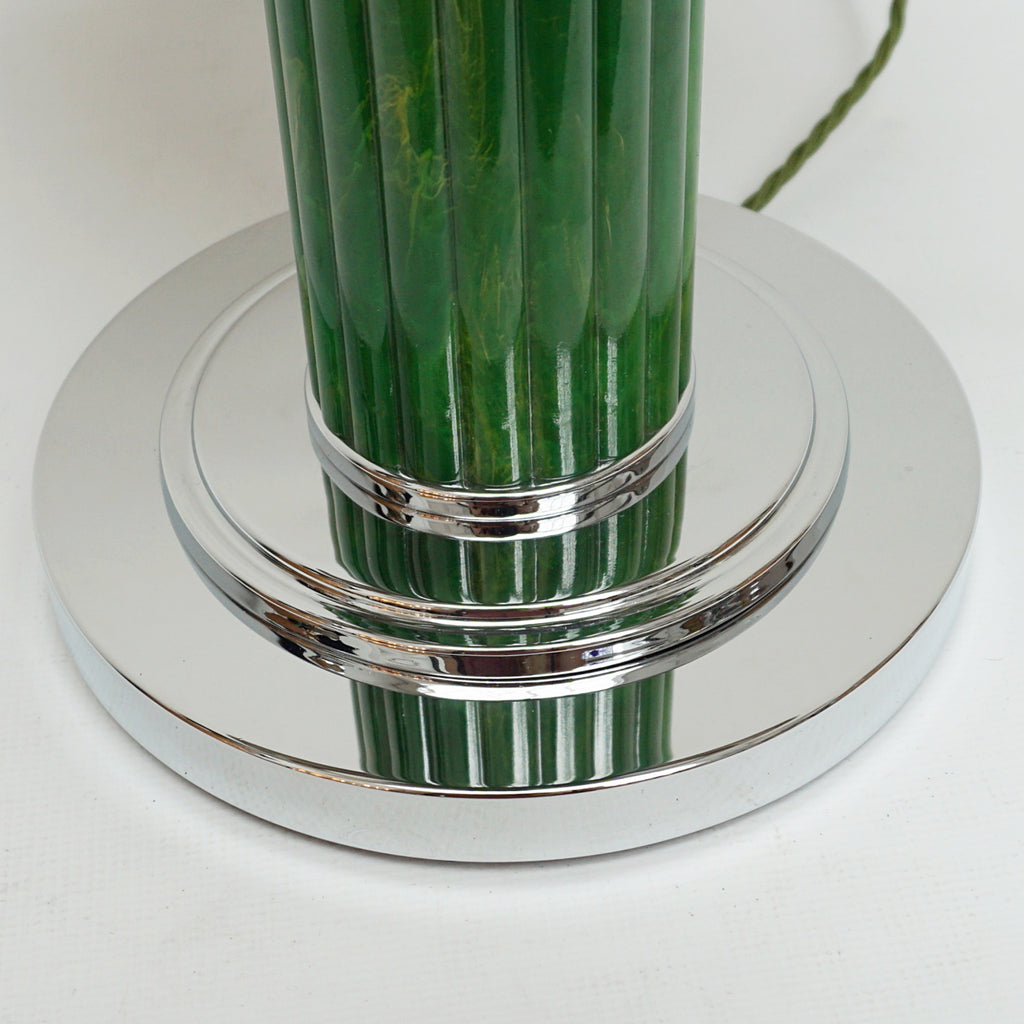 Single Art Deco Bakelite and Chromed Metal Table Lamp - Jeroen Markies Art Deco