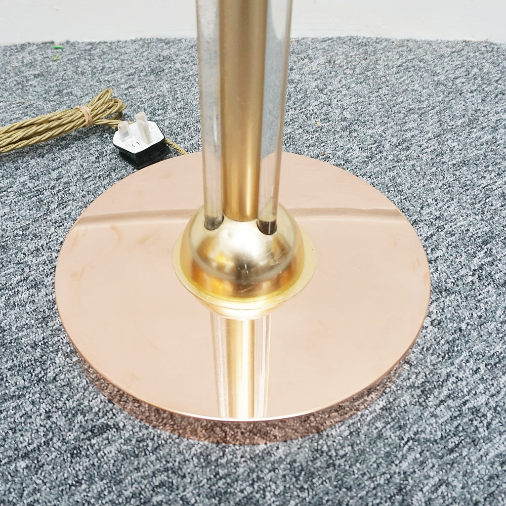 Vintage Copper and Brass Art Deco Uplighter Floor Lamp - Jeroen Markies Art Deco