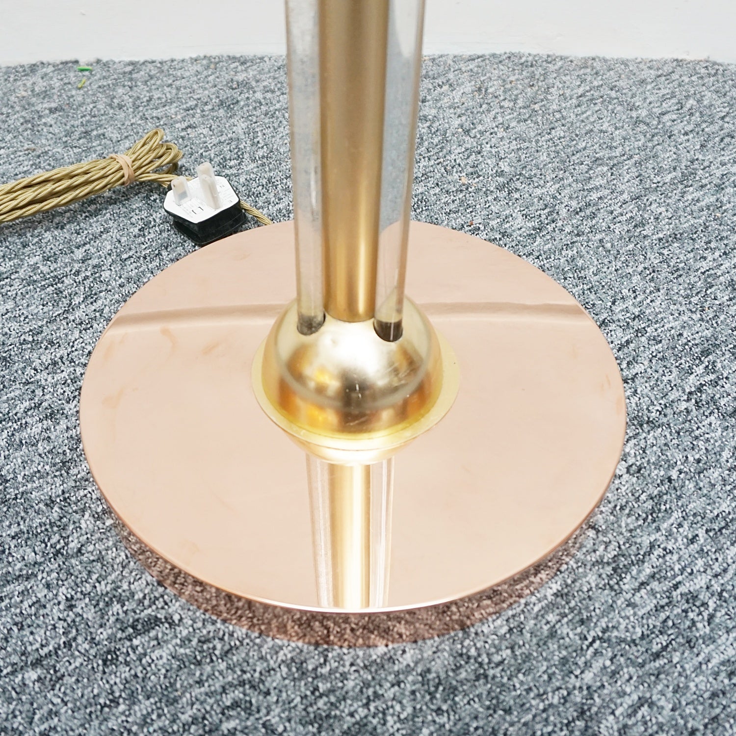 Vintage Copper and Brass Art Deco Uplighter Floor Lamp - Jeroen Markies Art Deco
