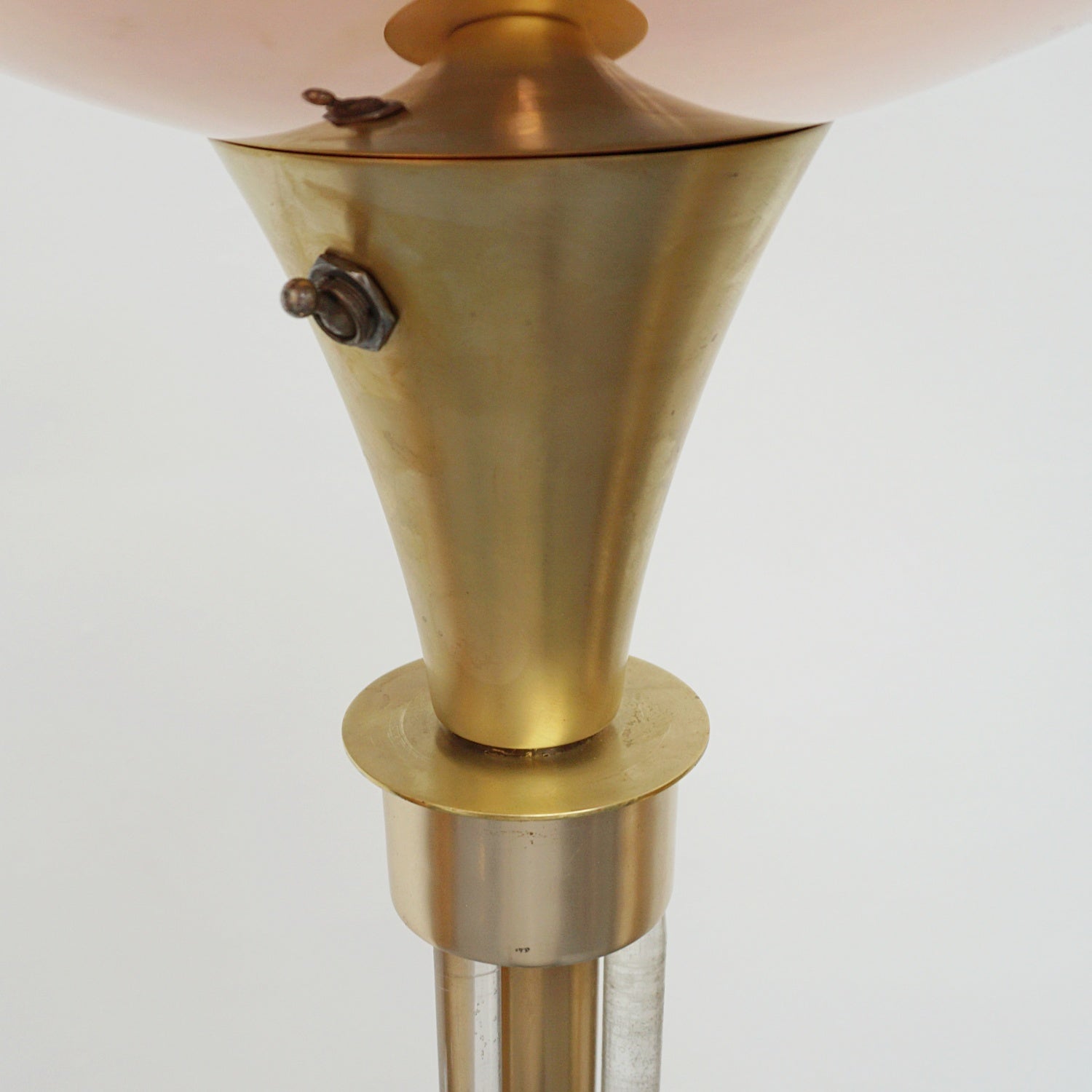 Vintage Copper and Brass Art Deco Uplighter Floor Lamp - Jeroen Markies Art Deco