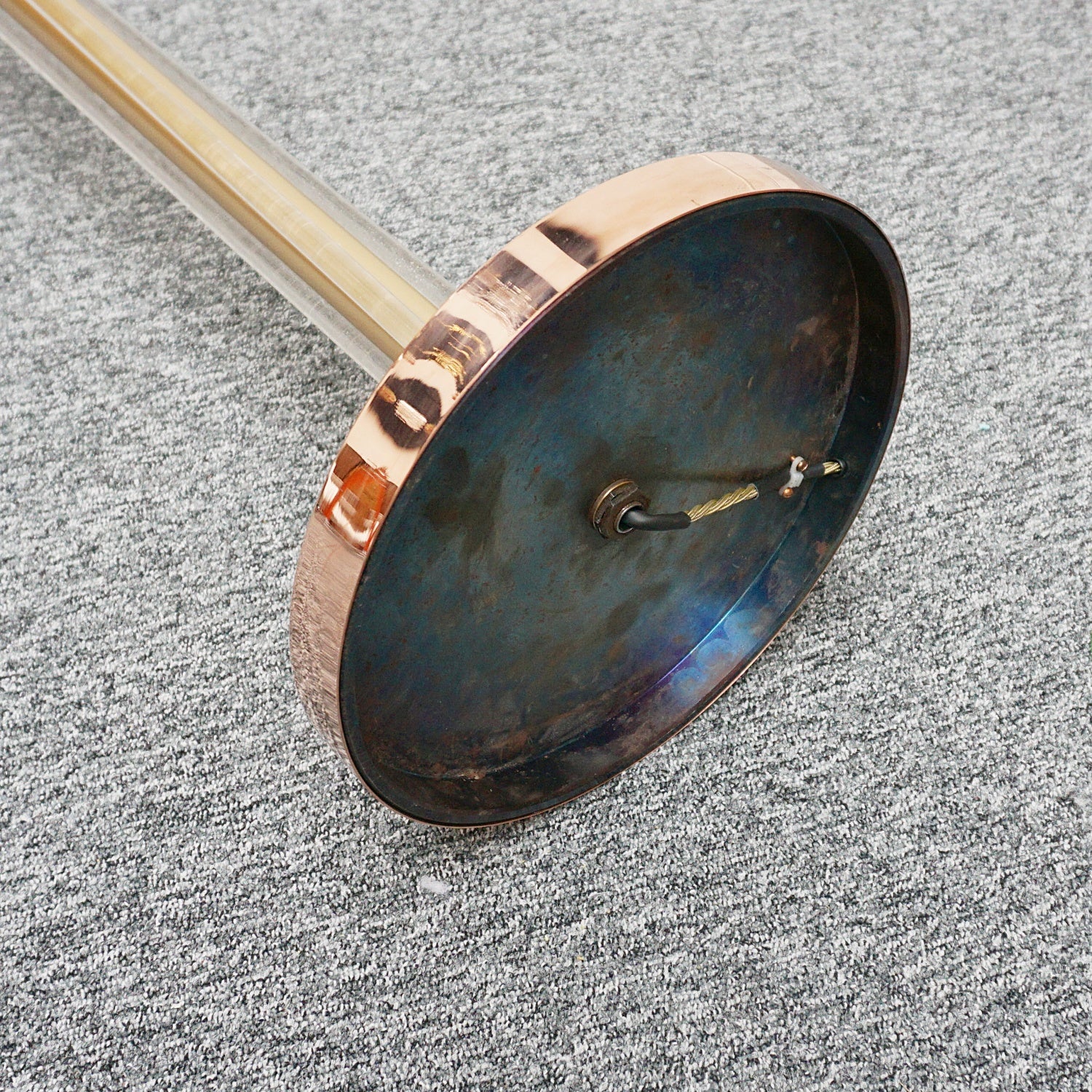 Vintage Copper and Brass Art Deco Uplighter Floor Lamp - Jeroen Markies Art Deco