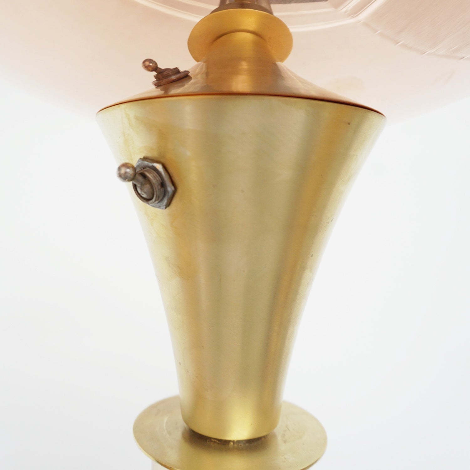 Vintage Copper and Brass Art Deco Uplighter Floor Lamp - Jeroen Markies Art Deco
