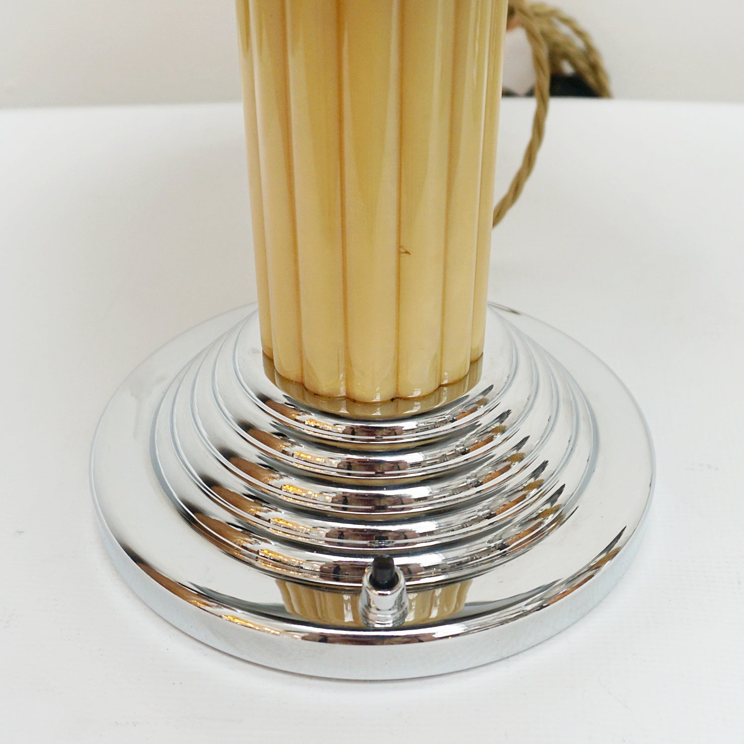 Pair of Art Deco Dome Lamps Bakelite and Chromed Metal - Jeroen Markies Art Deco