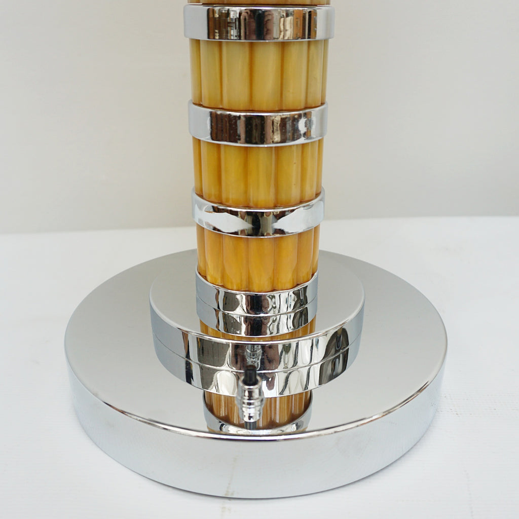 Vintage Bakelite and Chromed Metal Art Deco Lamps -Jeroen Markies Art Deco