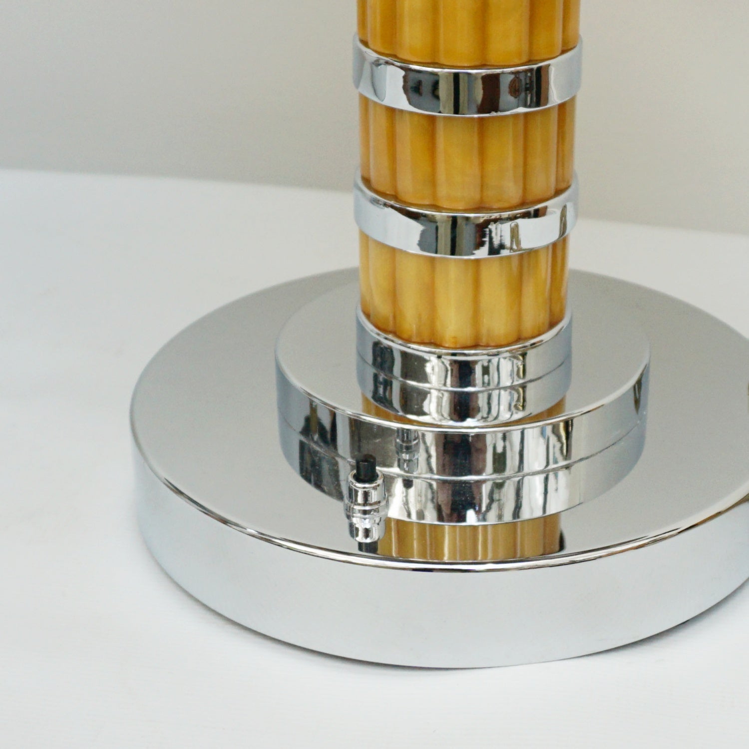 Vintage Bakelite and Chromed Metal Art Deco Lamps -Jeroen Markies Art Deco