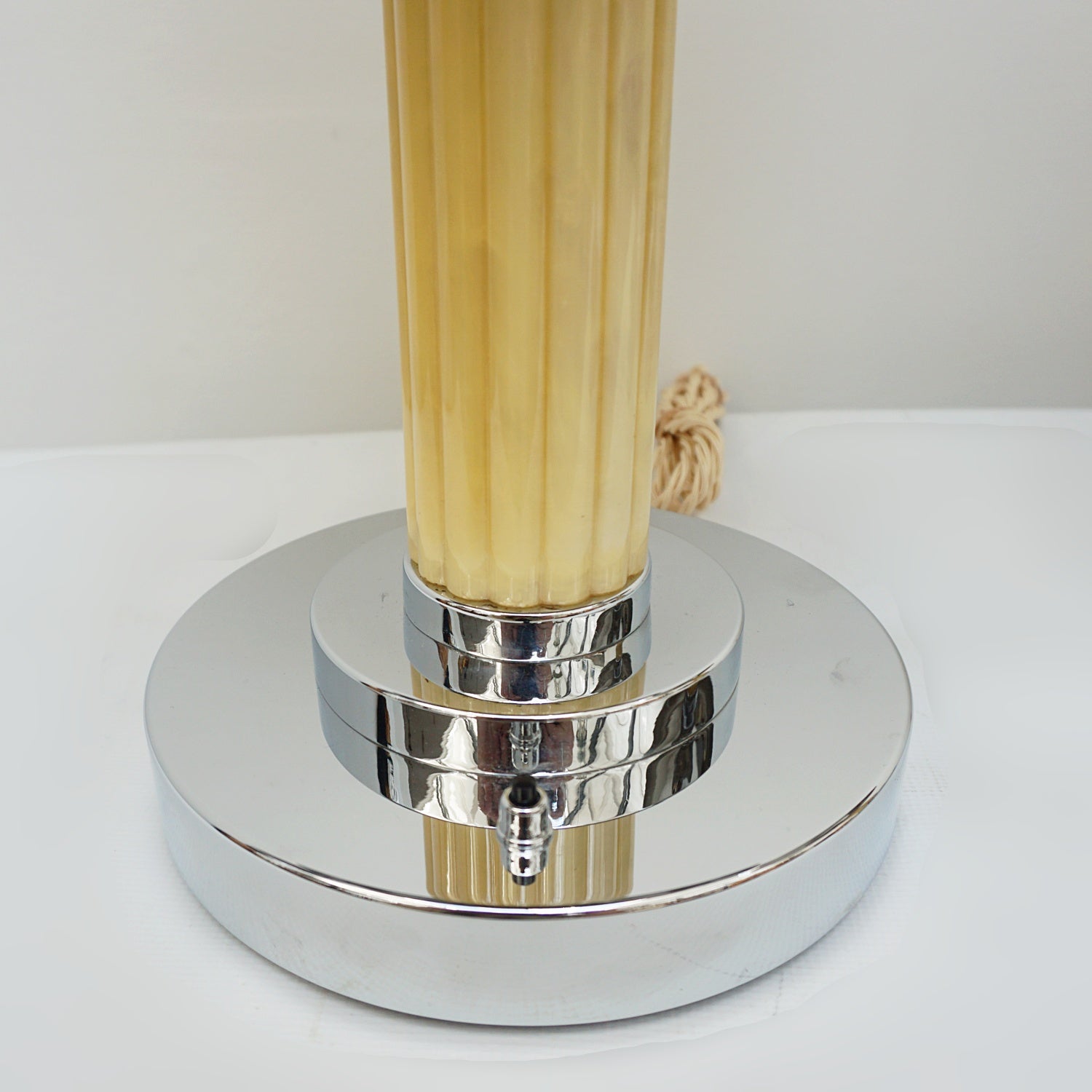 Vintage Art Deco Lighting - Pair of Bakelite and Chromed Metal Lamps - Jeroen Markies Art Deco