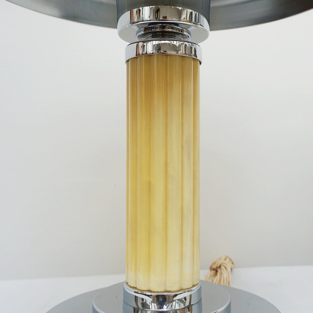 Vintage Art Deco Lighting - Pair of Bakelite and Chromed Metal Lamps - Jeroen Markies Art Deco