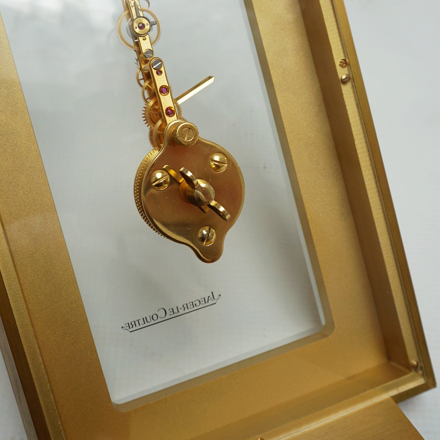 A Vintage 1970 Jaeger LeCoultre Brass Mantel Clock - Jeroen Markies Art Deco