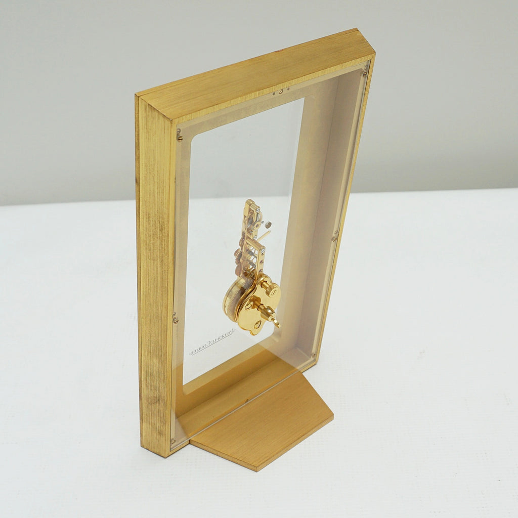 A Vintage 1970 Jaeger LeCoultre Brass Mantel Clock - Jeroen Markies Art DecoA Vintage 1970 Jaeger LeCoultre Brass Mantel Clock - Jeroen Markies Art Deco