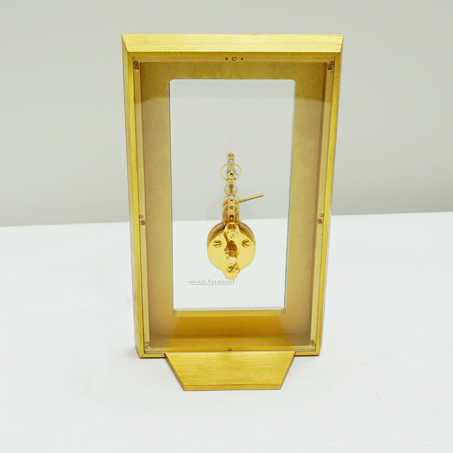 A Vintage 1970 Jaeger LeCoultre Brass Mantel Clock - Jeroen Markies Art Deco