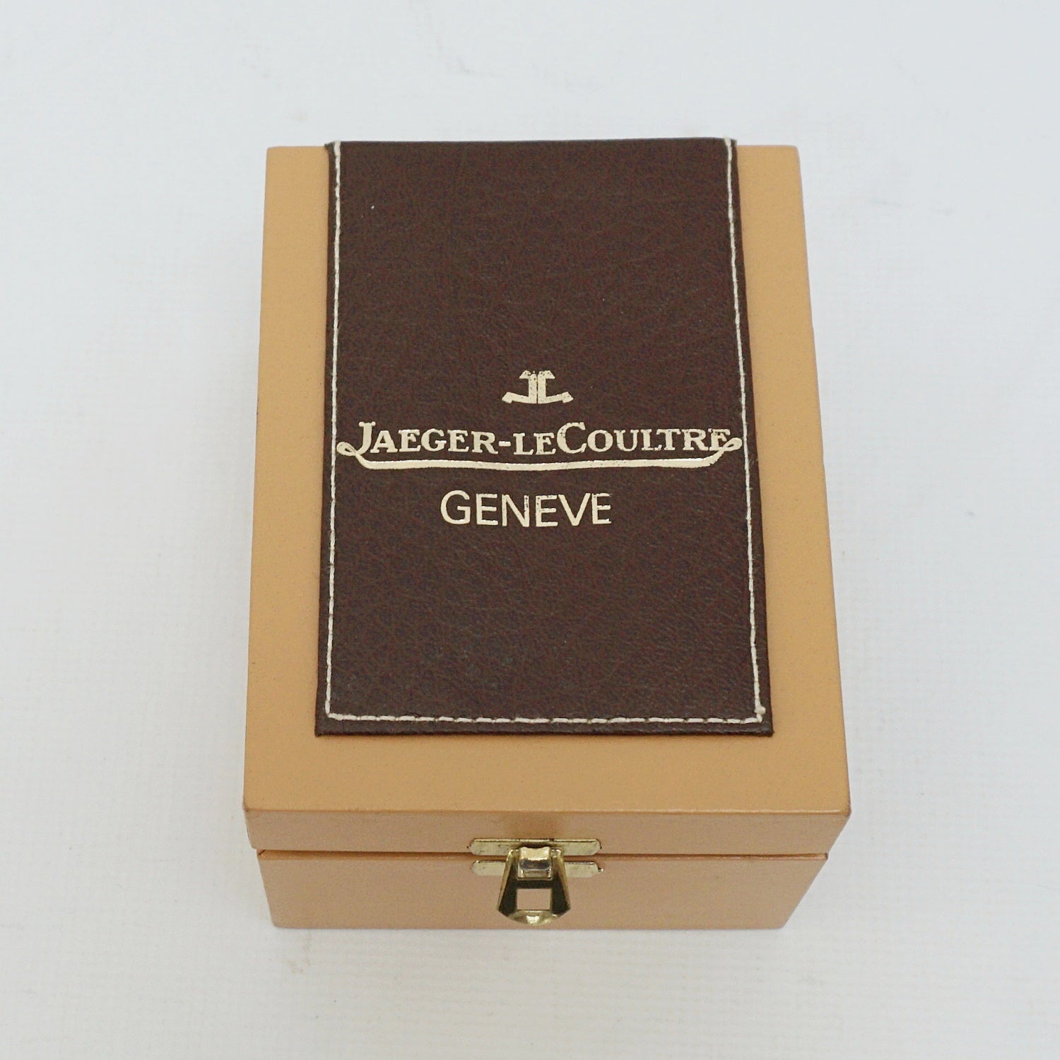 Jaeger Le-Coultre Table Clock Gilt Brass Original 1985 with Box - Jeroen Markies Art Deco
