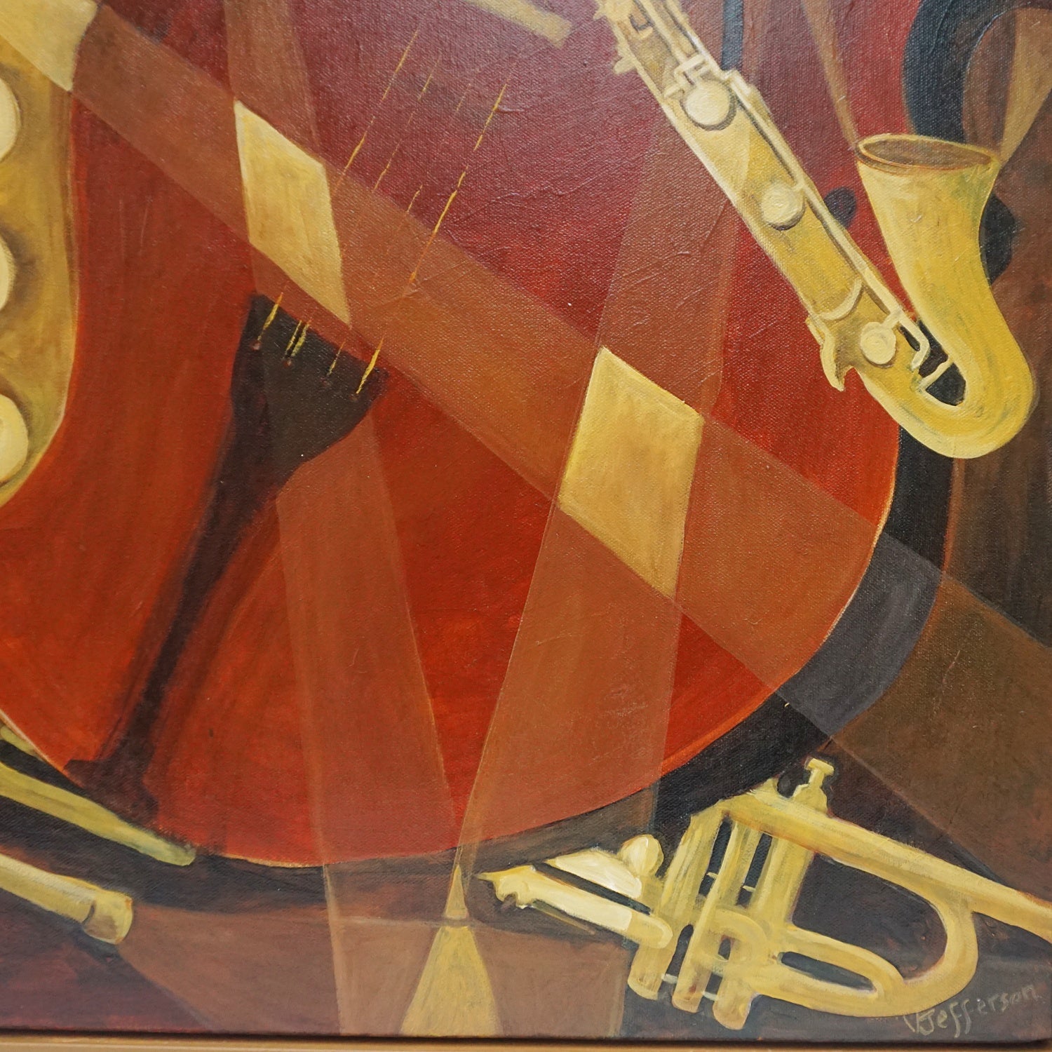 Original Contemporary Jazz Painting Oil on Canvas JAZZ - Jeroen Markies Art Deco