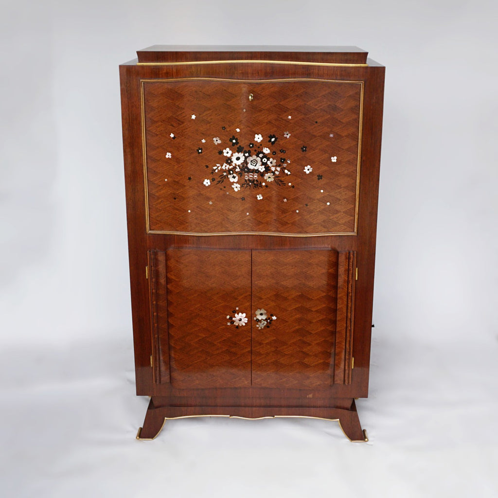 Signed Art Deco Cocktail Cabinet by Jules Leleu Jeroen Markies Art Deco