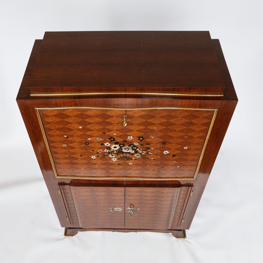 Signed Art Deco Cocktail Cabinet by Jules Leleu Jeroen Markies Art Deco