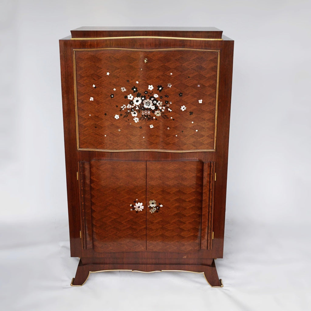Signed Art Deco Cocktail Cabinet by Jules Leleu Jeroen Markies Art Deco