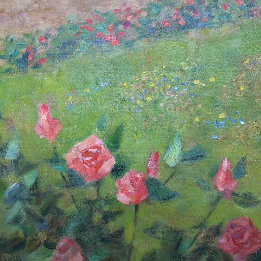 Valeriy Krilatov Garden Scene 1960