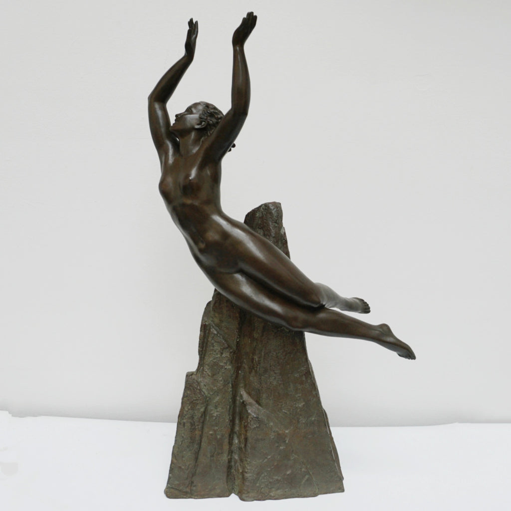 Pierre Le Faguays Bronze Sculpture ' In Flight' Signed Le Faguays French, Circa 1920 - Jeroen Markies Art Deco