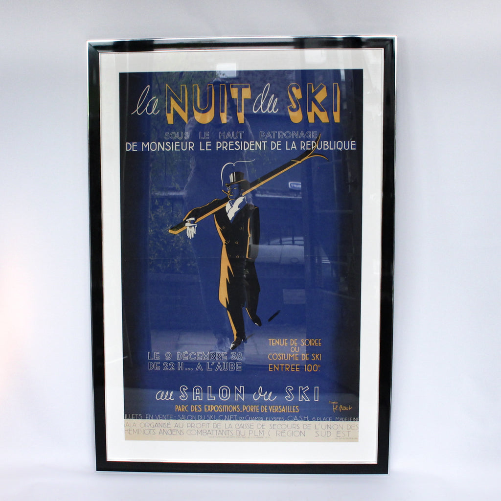 art deco ski poster 