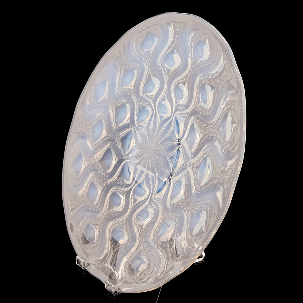Bulbes No.2 Rene Lalique Original Opalescent Glass Plate - Jeroen Markies Art Deco
