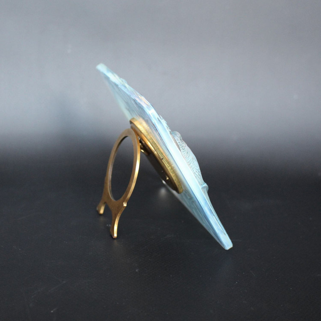 Rene Lalique Art deco Inseparables clock at Jeroen Markies