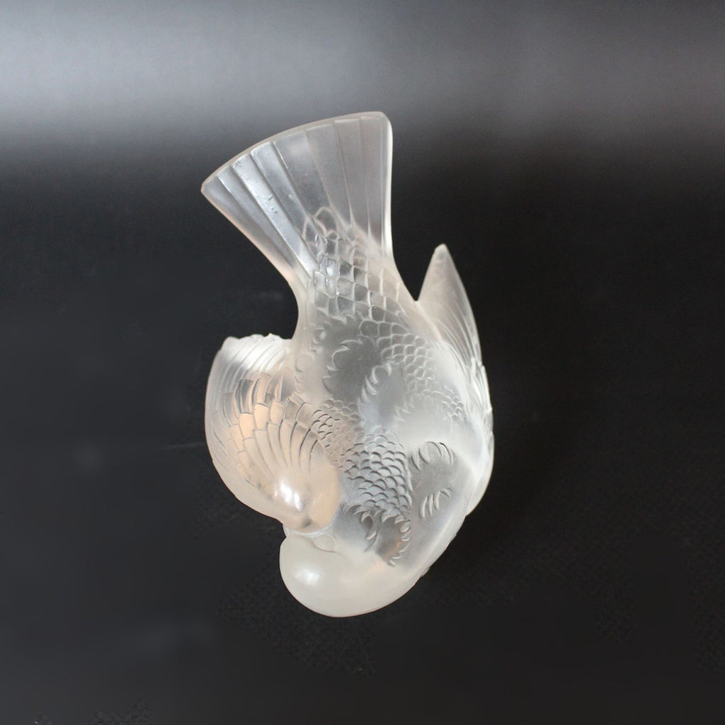 Lalique Moinot Coquet Art Deco glass bird at Jeroen Markies