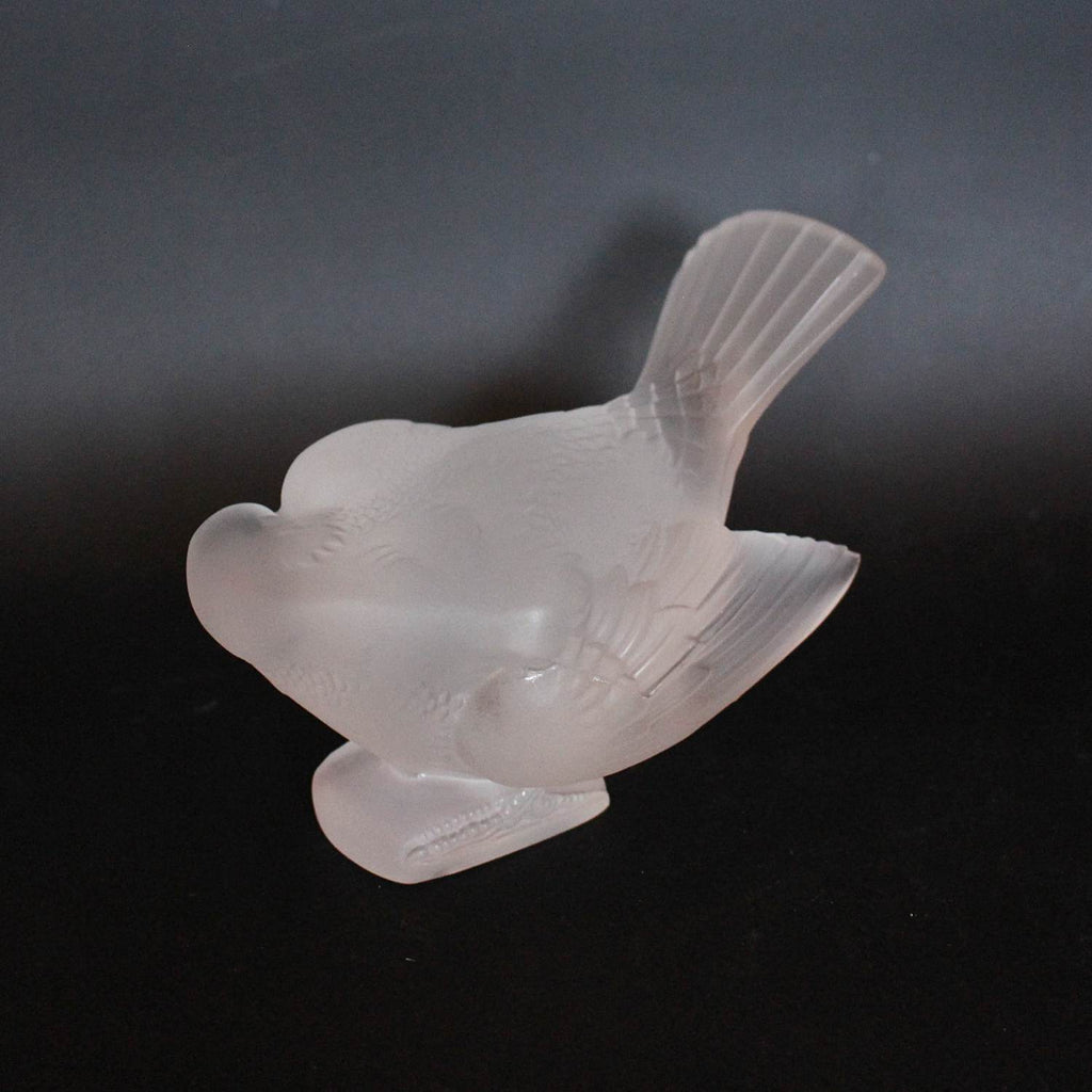 Rene Lalique Art Deco Moineau Coquet glass paperweight at Jeroen Markies