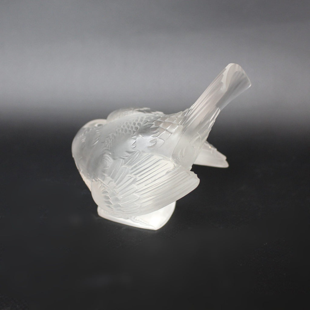 Lalique Moinot Coquet Art Deco glass bird at Jeroen Markies